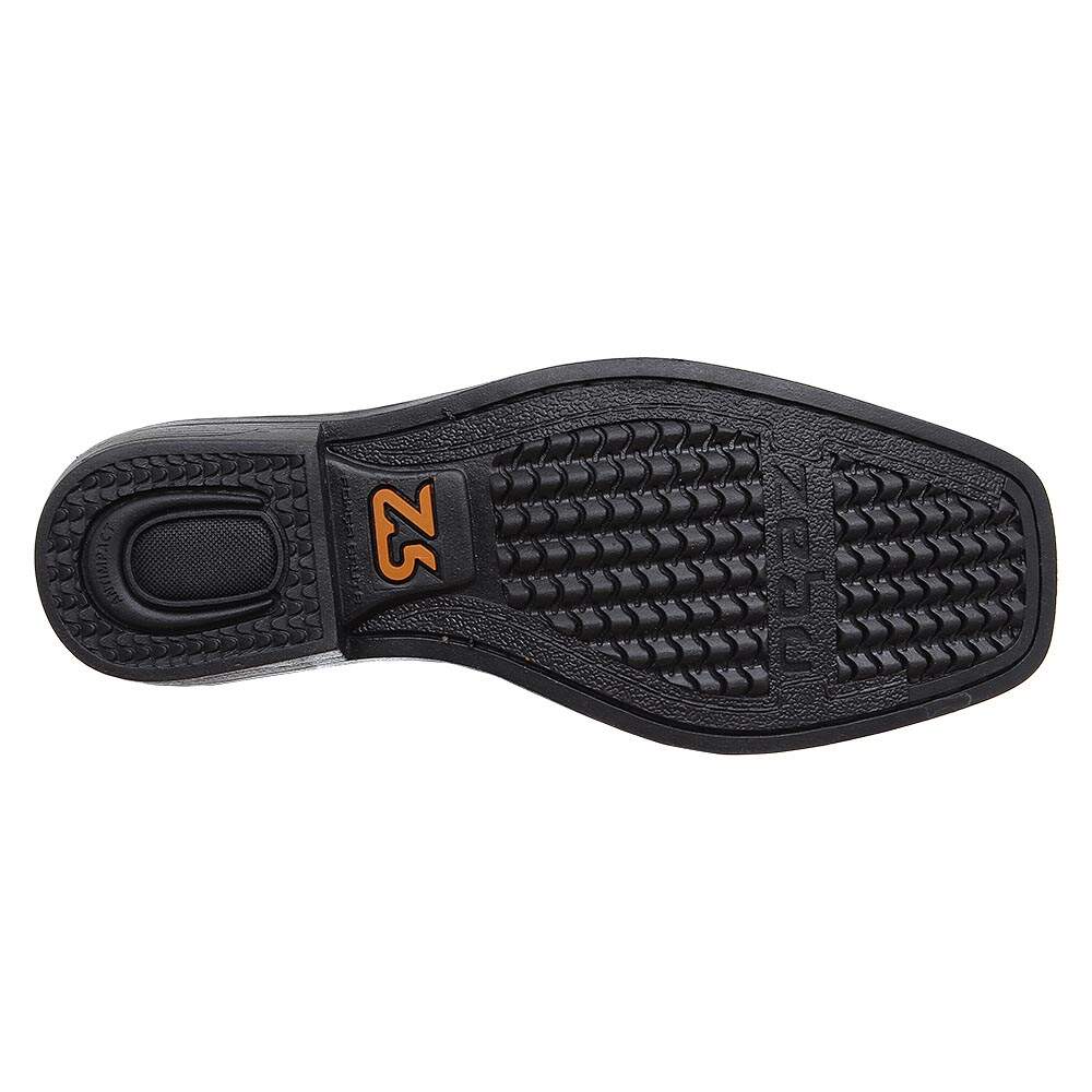 Botina Masculina Preta Bico Quadrado Zebu 26521 - Rodeo West