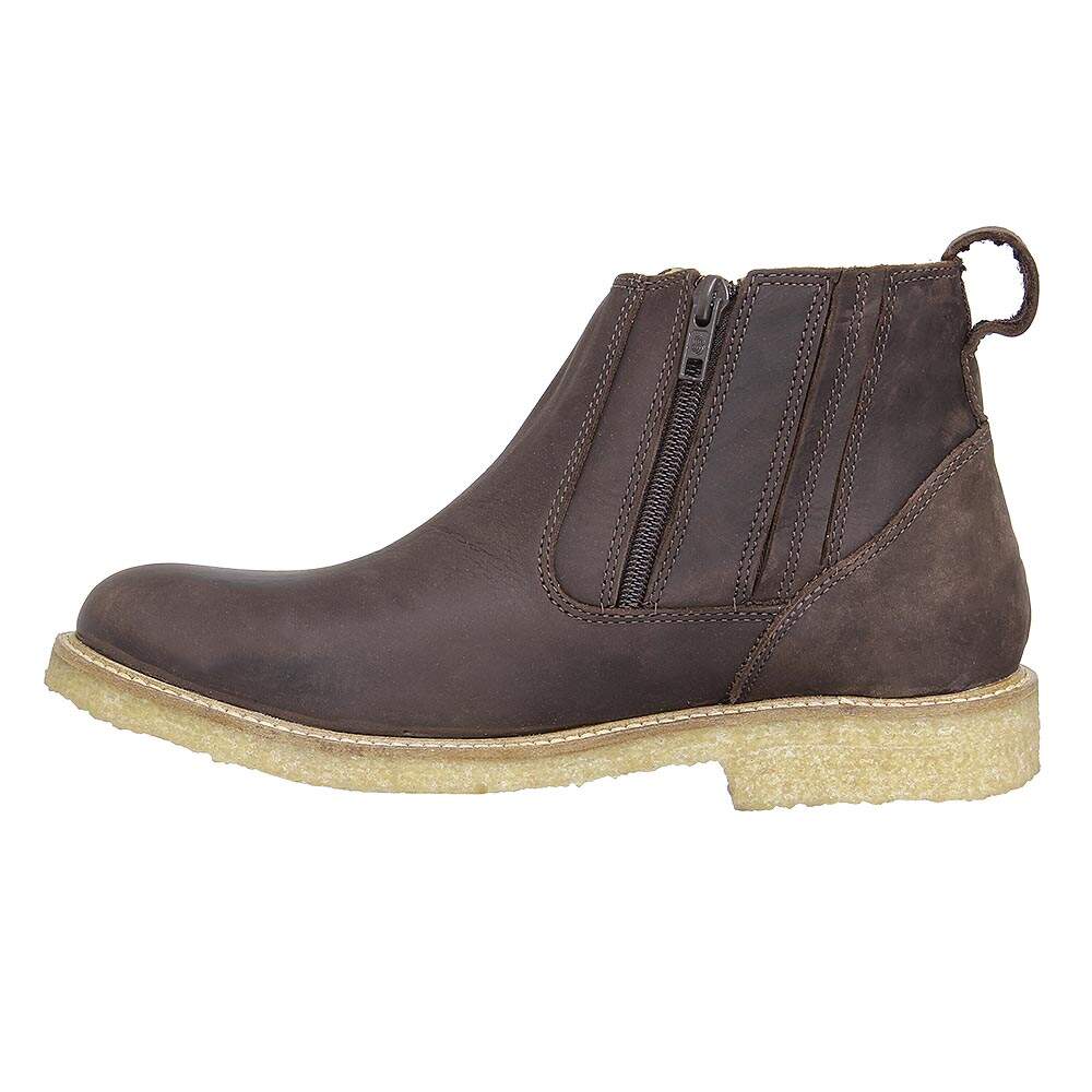 Botina Masculina com Zíper Marrom Zebu 26528 - Rodeo West