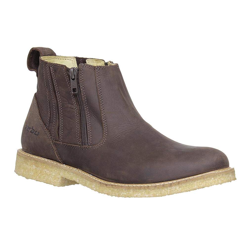 Botina Masculina com Zíper Marrom Zebu 26528 - Rodeo West