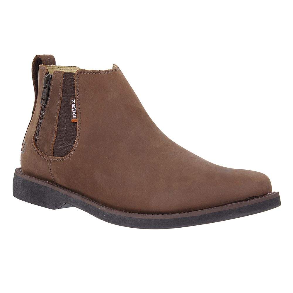 Botina Masculina Couro Marrom Zebu 27734 - Rodeo West
