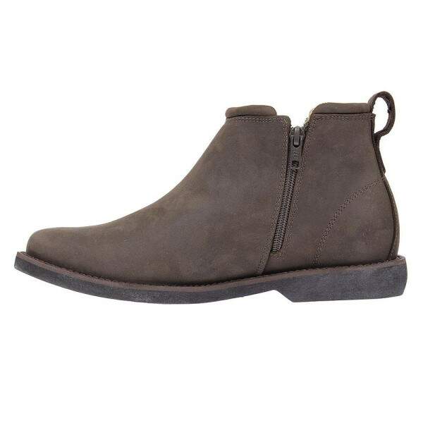 Botina Masculina Couro Marrom com Zper Zebu 27739