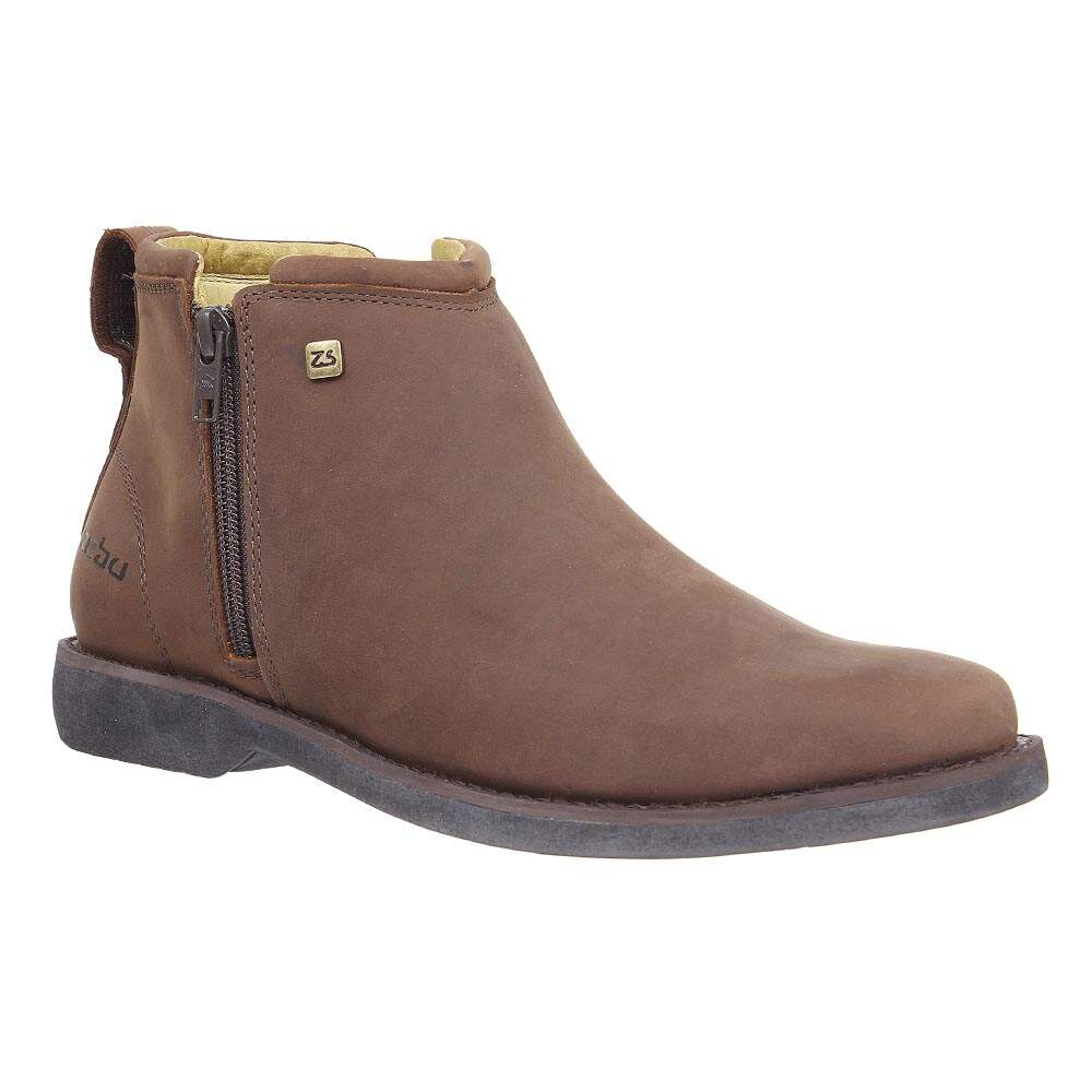 Botina Marrom de Couro Masculina Zebu 27773 - Rodeo West