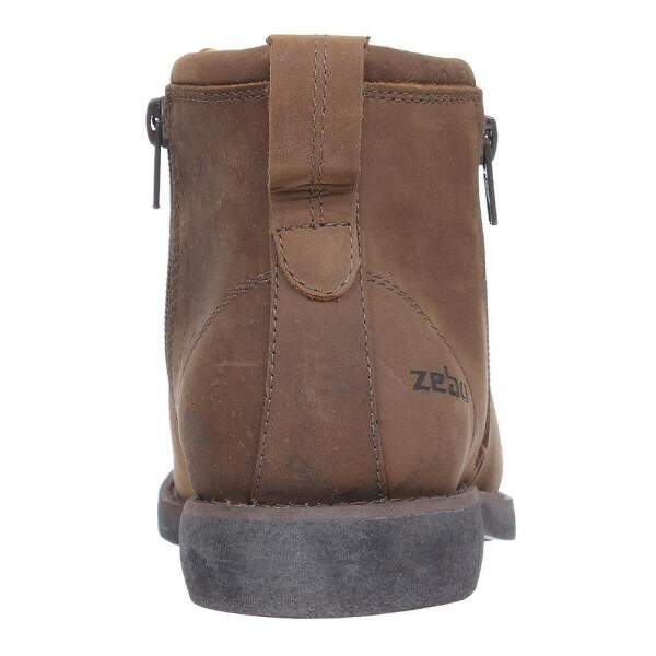 Botina Marrom de Couro Masculina Zebu 27773