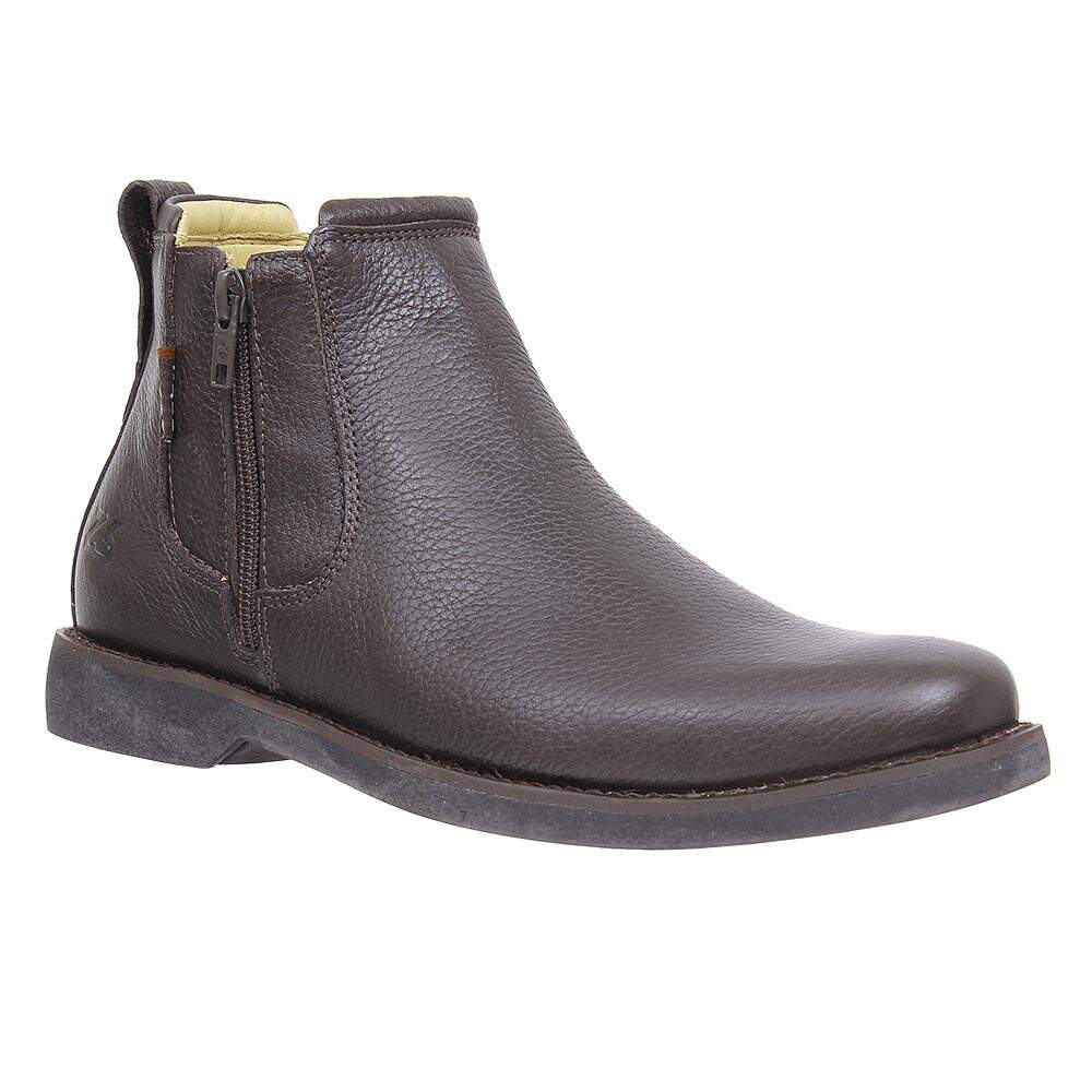 27.5㎝  WEST BIKERS ジップブーツ　P4173 Botina Masculina Couro Café com Zíper Zebu 27774 - Rodeo West