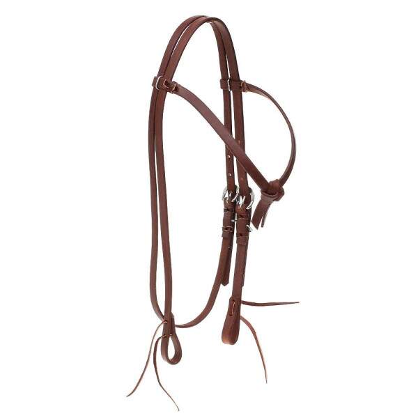 Cabeada Testeira N em Couro Pinho para Cavalo Top Equine 28106