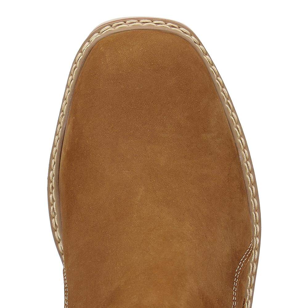 Botina Couro Marrom com Zíper Masculina Zebu 28317 - Rodeo West