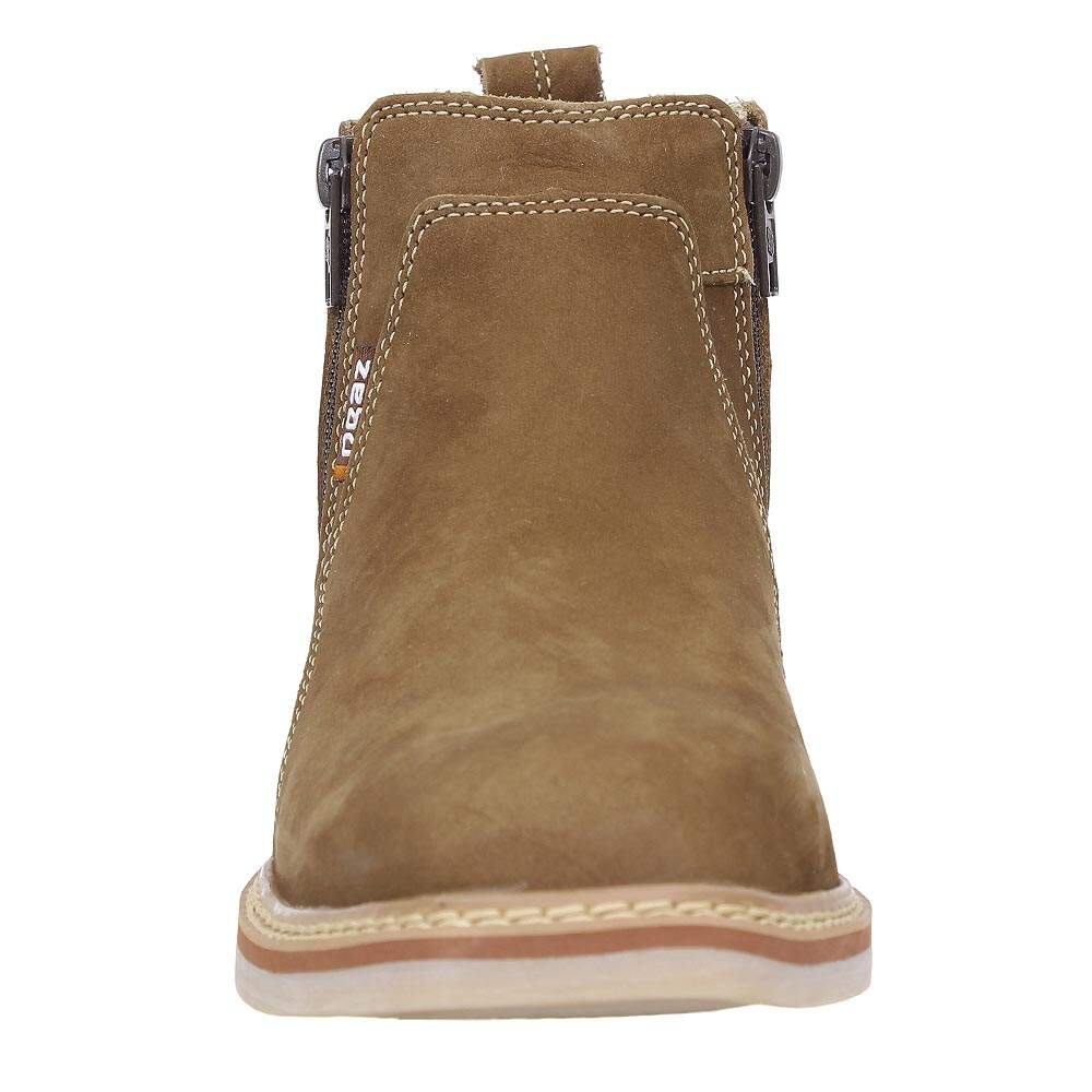 Botina Masculina Marrom com Zíper Zebu 28320 - Rodeo West