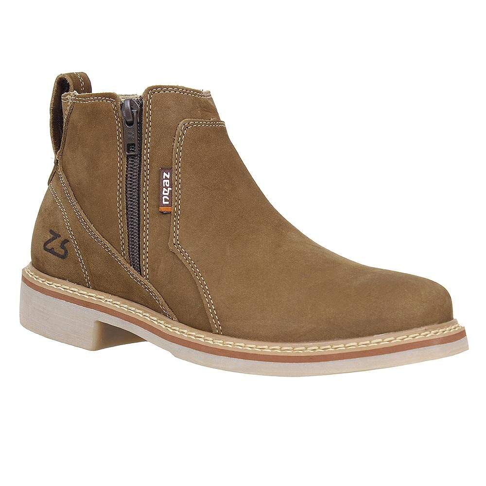 Botina Masculina Marrom com Zíper Zebu 28320 - Rodeo West