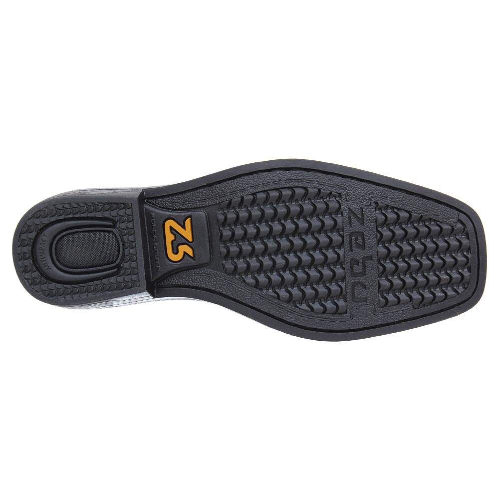 Botina Masculina Marrom Bico Quadrado Com Zíper Zebu 28323 - Rodeo