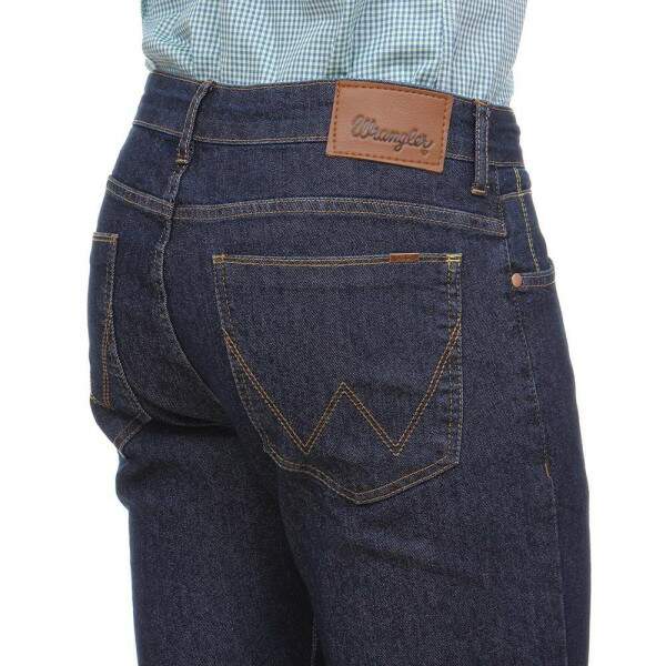 Cala Jeans Azul Masculina Slim com Elastano Wrangler Original 28417