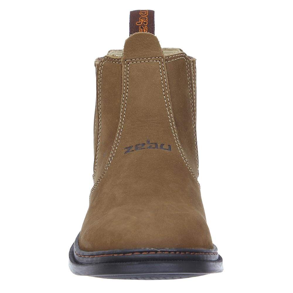 Botina Masculina Marrom Bico Redondo Zebu 28463 - Rodeo West