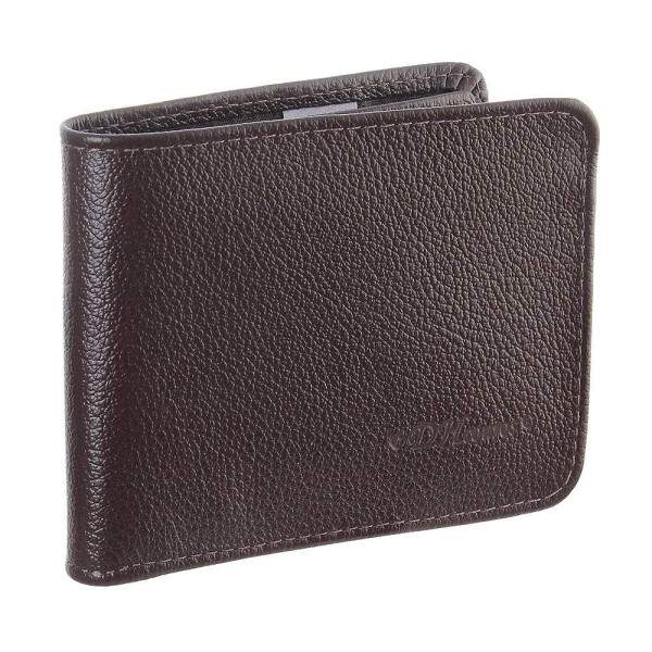 Carteira Masculina em Couro Marrom Escuro DH Couros 28621