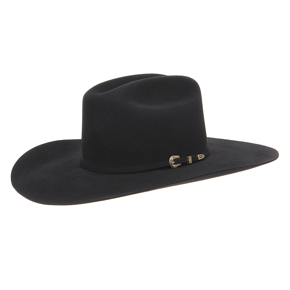 【美品】stetson 7X Chapéu Stetson Pelo de Lebre 4x Preto 29175 - Rodeo West