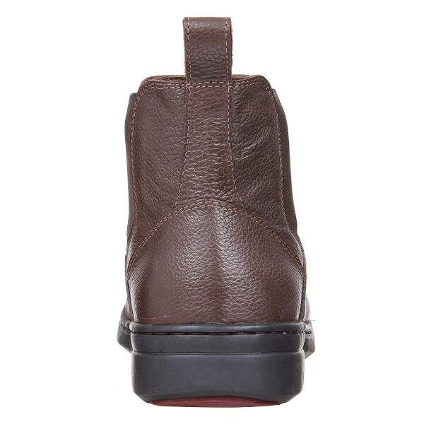 Botina Masculina de Couro Marrom Bico Redondo Cow Way 30025