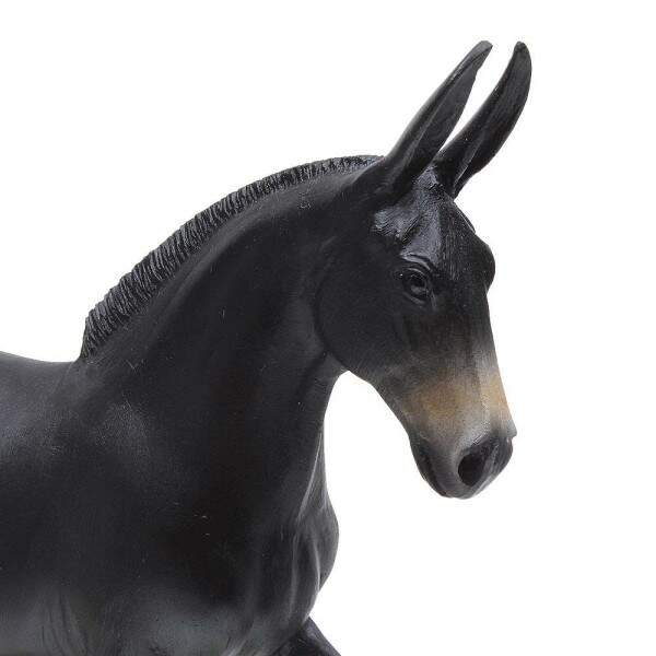 Escultura em Resina Mula Preta Home Western Decor 30449
