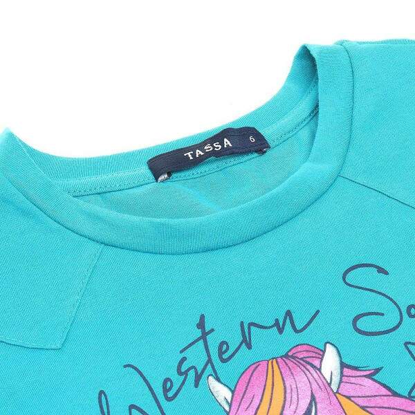 Blusa Infantil Feminina Turquesa Tassa 32108