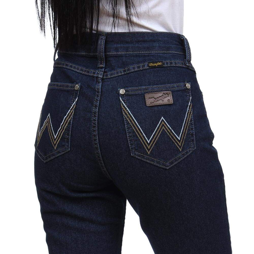 Calça Jeans Feminina Boot Cut Azul Escuro Wrangler 32298 - Rodeo West