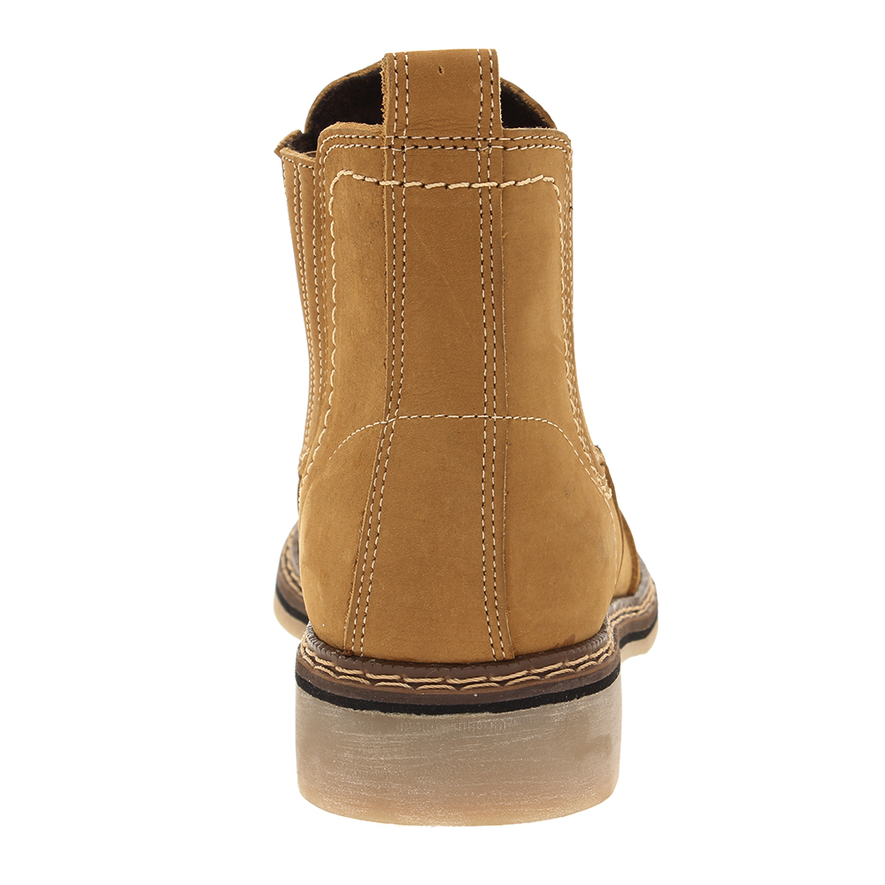 Botina Masculina Amarela Cano Curto Bico Quadrado Potro 32535