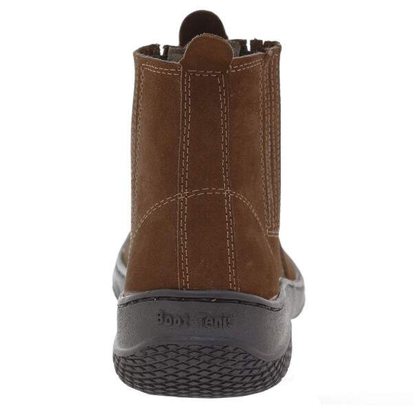 Botina Marrom Masculina Bico Quadrado F1000 32540