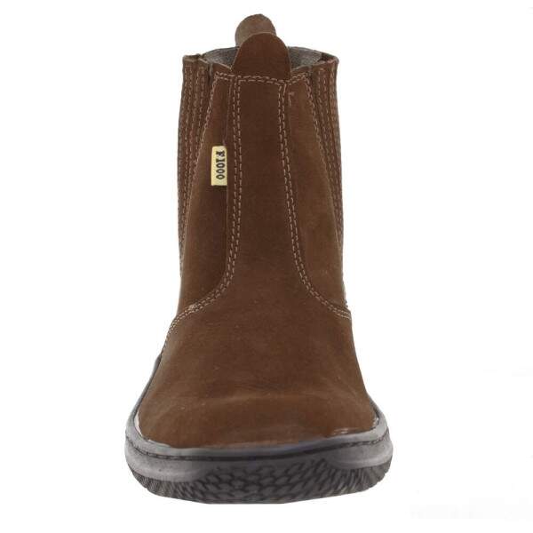 Botina Marrom Masculina Bico Quadrado F1000 32540