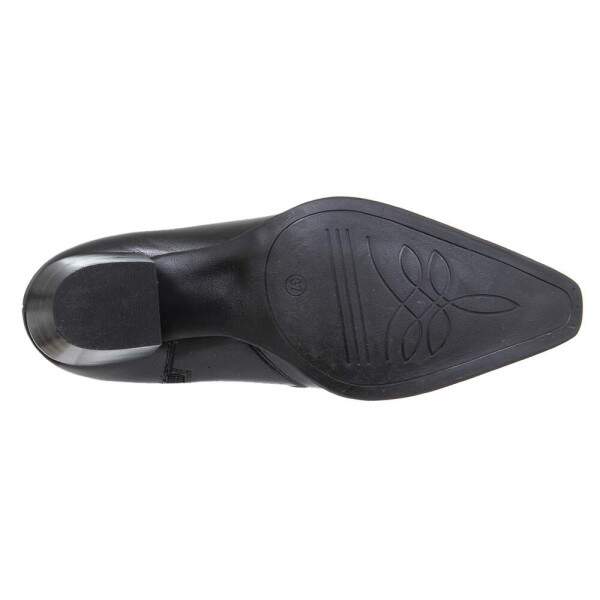 Bota Feminina Preta com Bico Fino Cow Way 32584