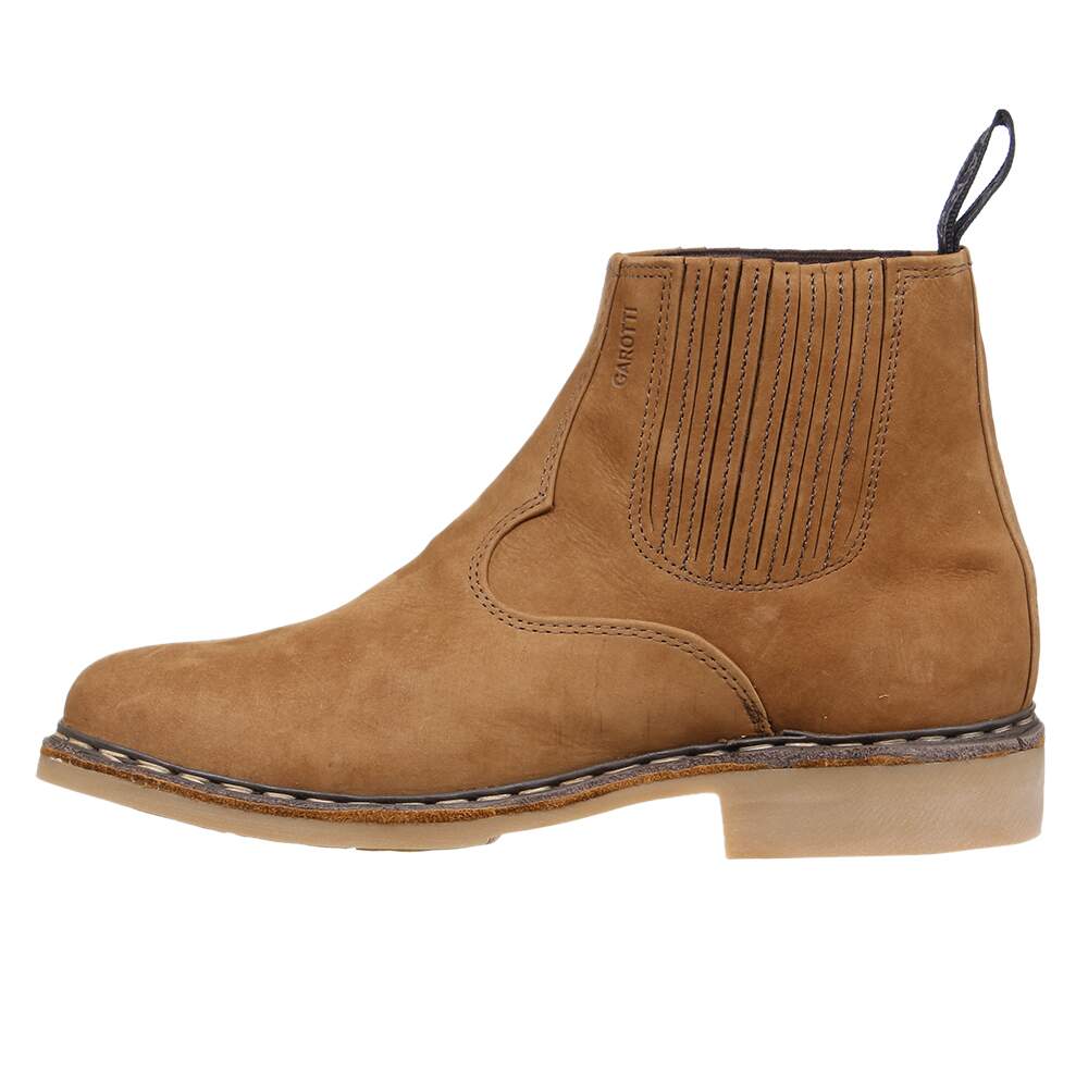 も*も様 131ISCO-Göttingen Berolina-Westroma Botina Masculina Marrom com Vira Francesa Garotti 32611 - Rodeo West