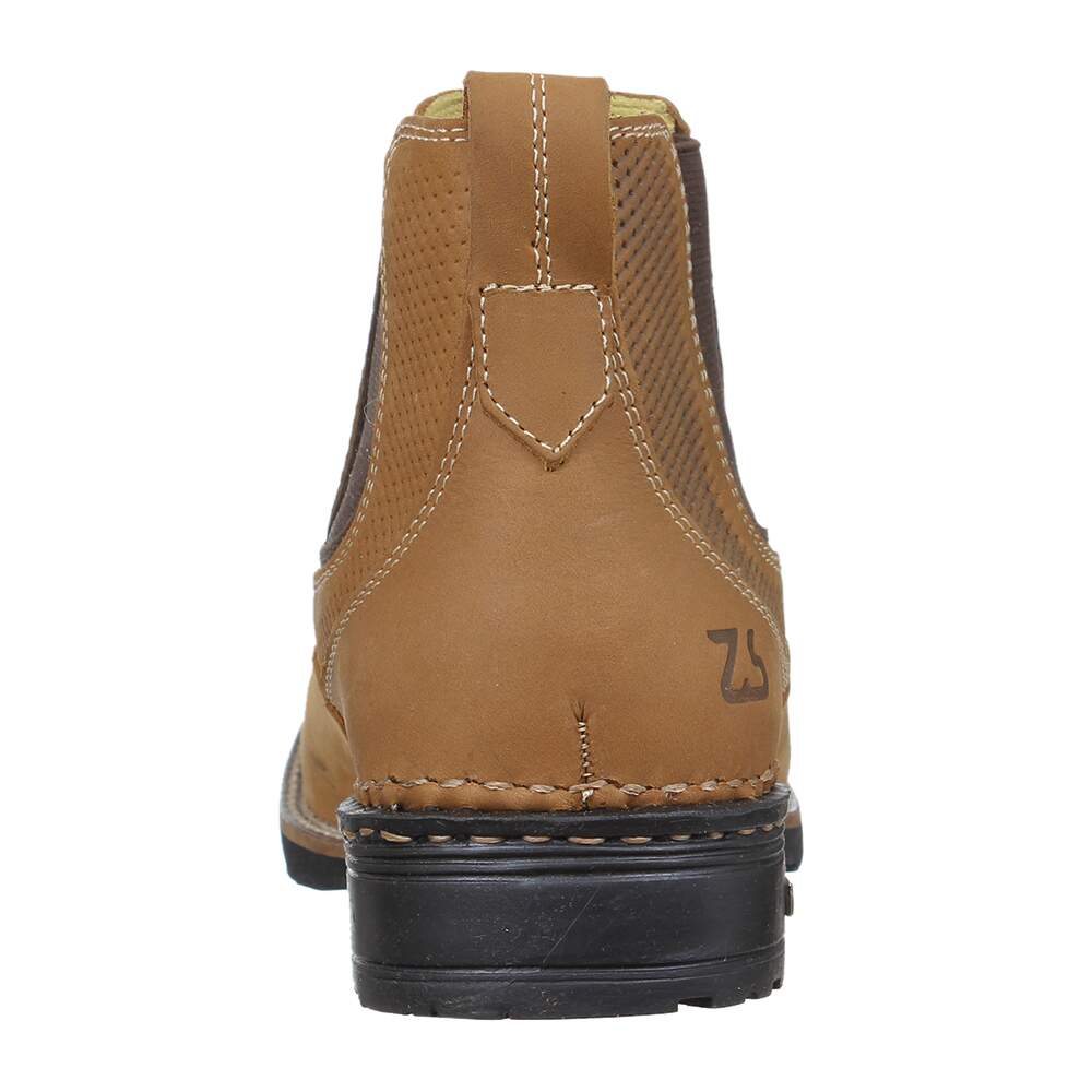 Botina Masculina Bico Quadrado Marrom Zebu 32932 - Rodeo West