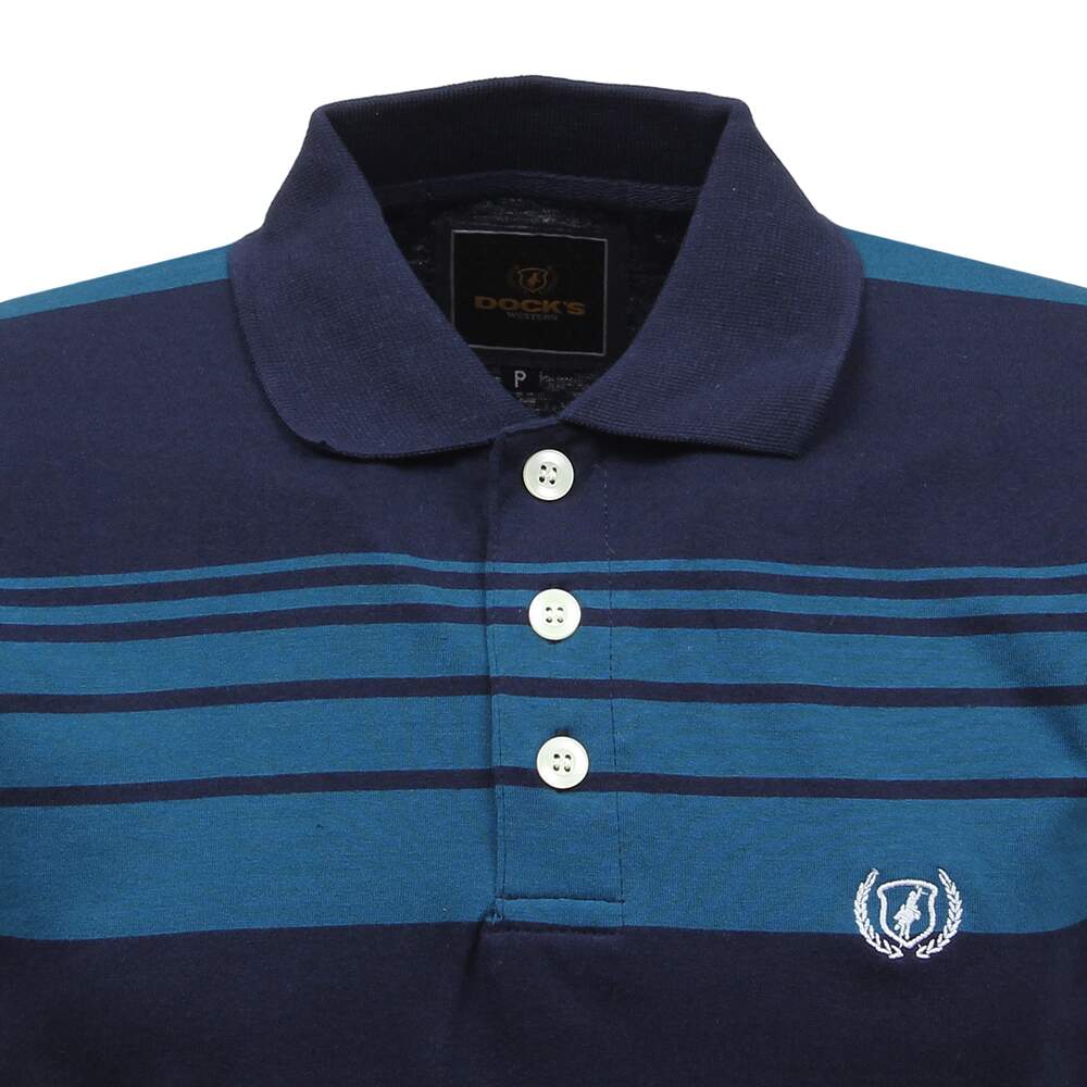 Camisa Masculina Gola Polo Azul Marinho Dock's 33044 - Rodeo West