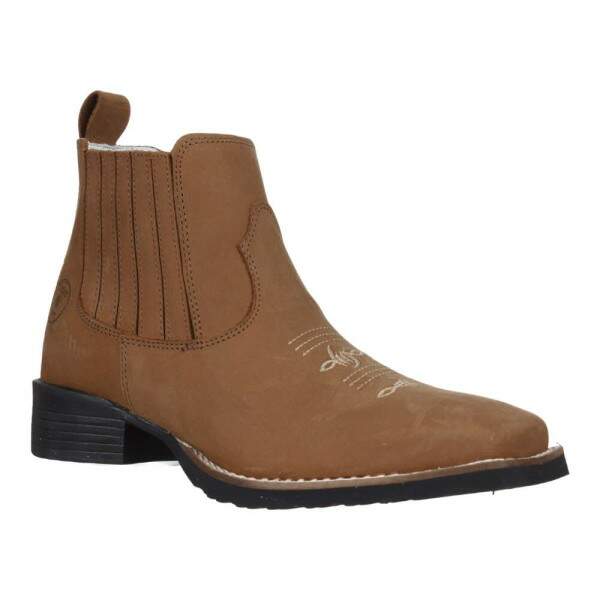 Botina Masculina Marrom Bico Quadrado Cow Way 33298 - Rodeo West