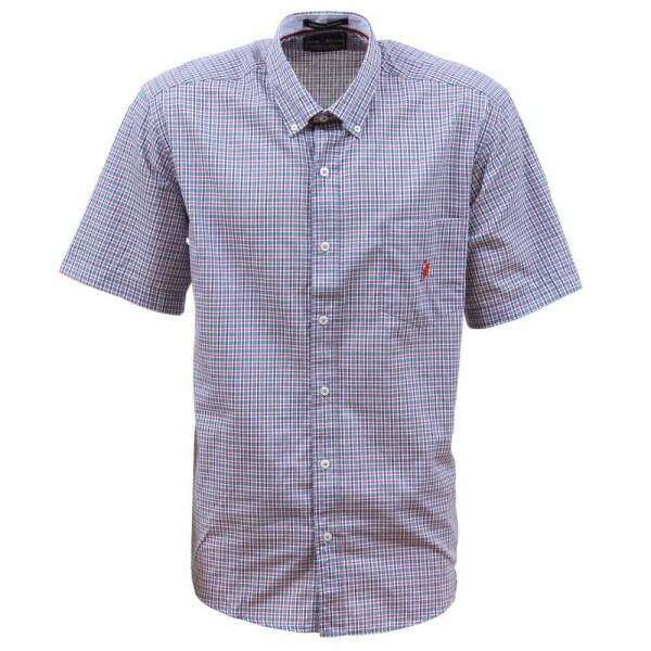 Camisa Masculina Xadrez ALTOGUSTO Manga Curta - Estilo Western Casual