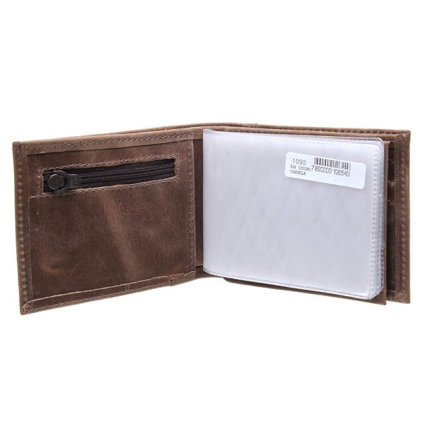 Carteira Masculina em Couro Marrom DH Couros 32254
