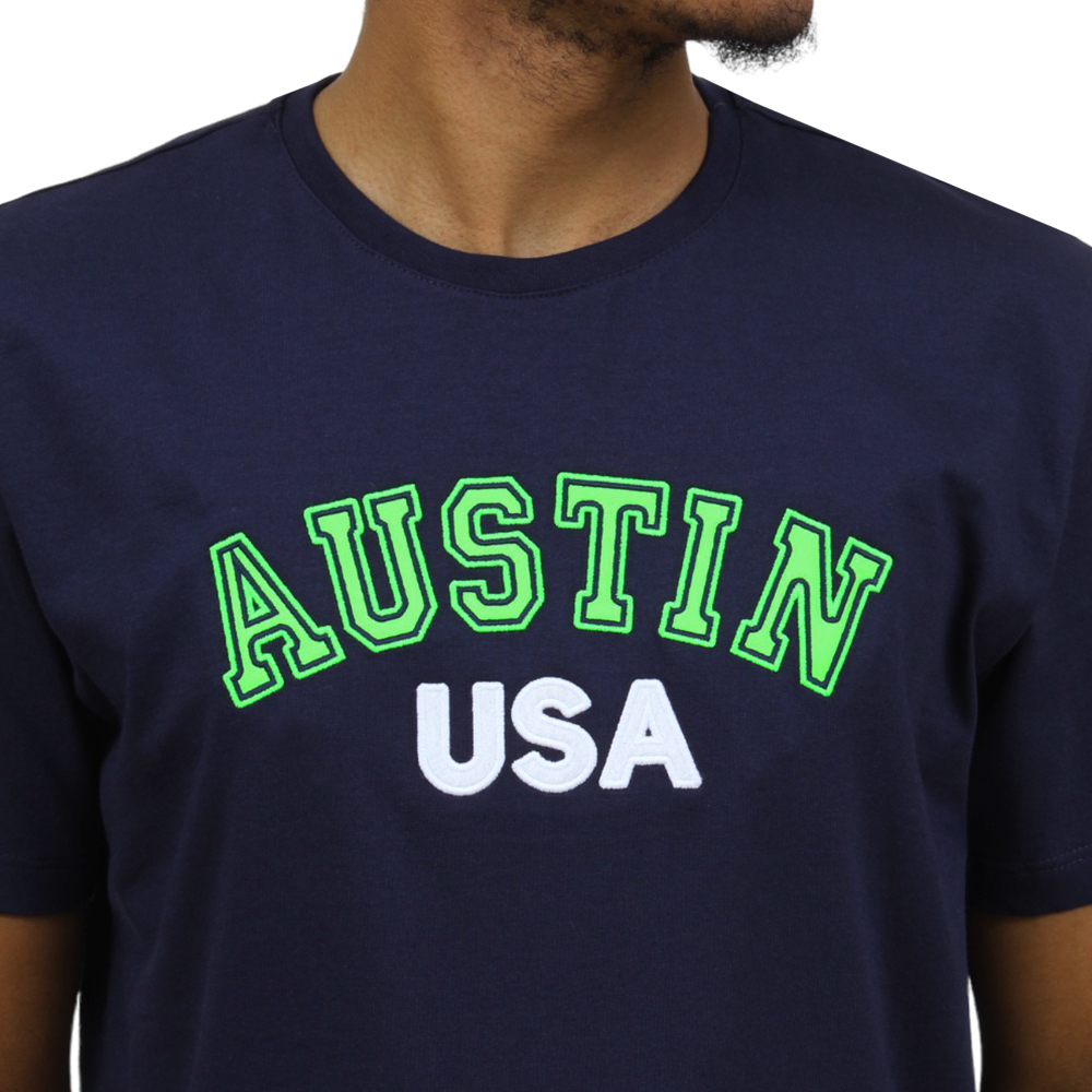 Camiseta Masculina Azul Marinho Austin Western 33636 - Rodeo West