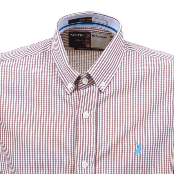 Camisa Masculina Austin Manga Longa Xadrez 34477