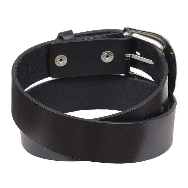 Cinto de Couro Liso Preto Cow Way 36245