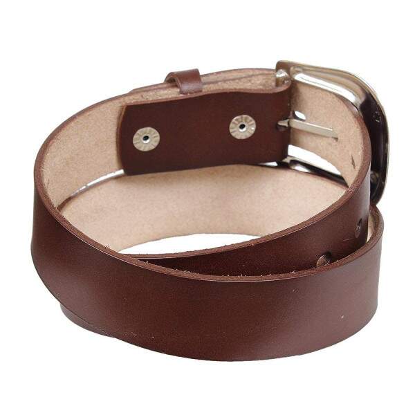 Cinto de Couro Liso Marrom Cow Way 36248