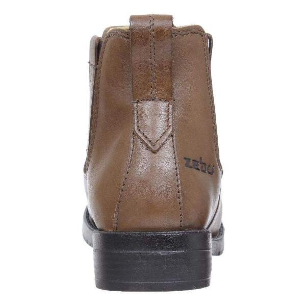 Botina Marrom Feminina Bico Redondo Zebu 27779