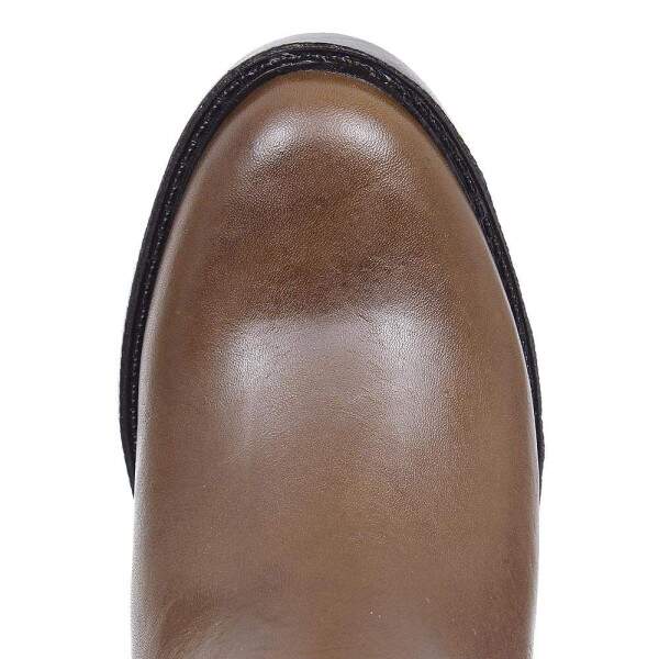 Botina Marrom Feminina Bico Redondo Zebu 27779