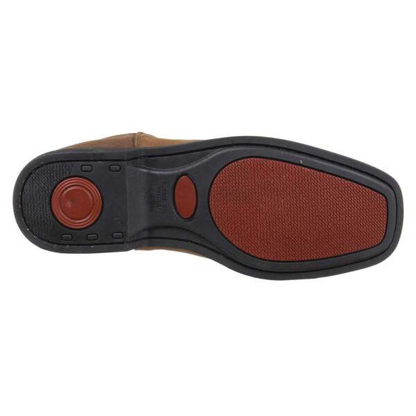 Botina Masculina Bico Quadrado Chocolate Potro 36628