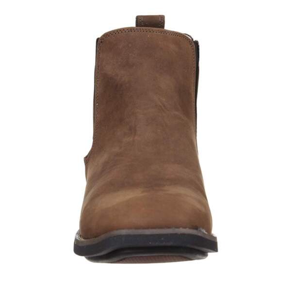 Botina Masculina Bico Quadrado Chocolate Potro 36628