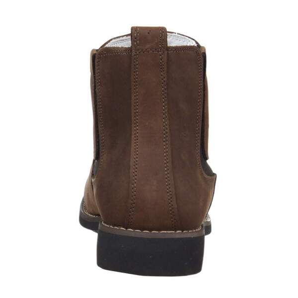 Botina Masculina Bico Quadrado Chocolate Potro 36628
