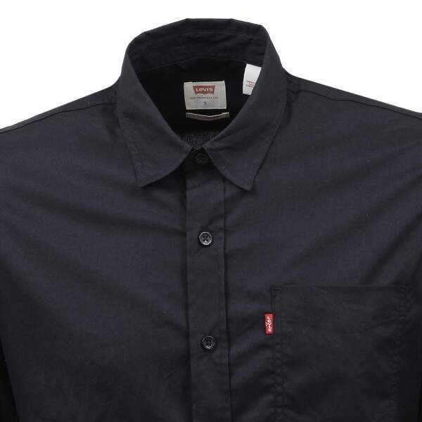 Camisa Manga Longa Masculina Preta Lisa Levi's 33195