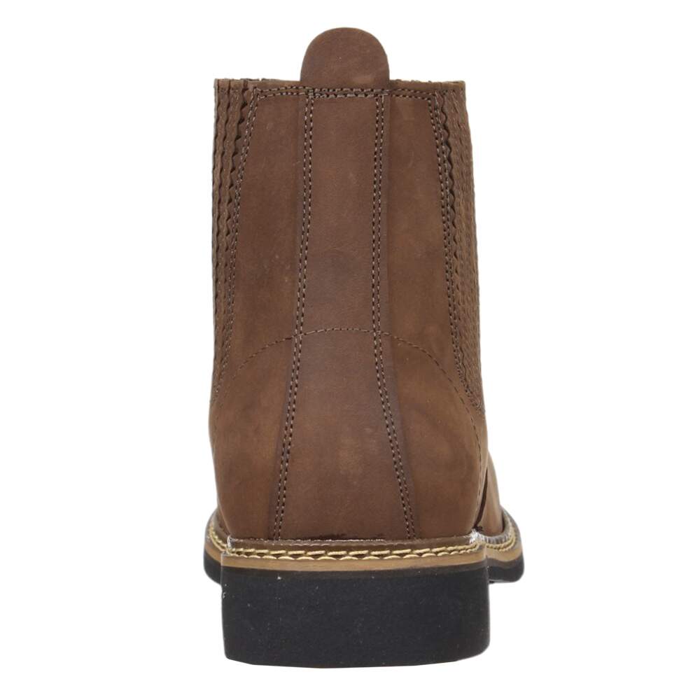 Botina Masculina Potro Bico Quadrado Chocolate 35322 - Rodeo West