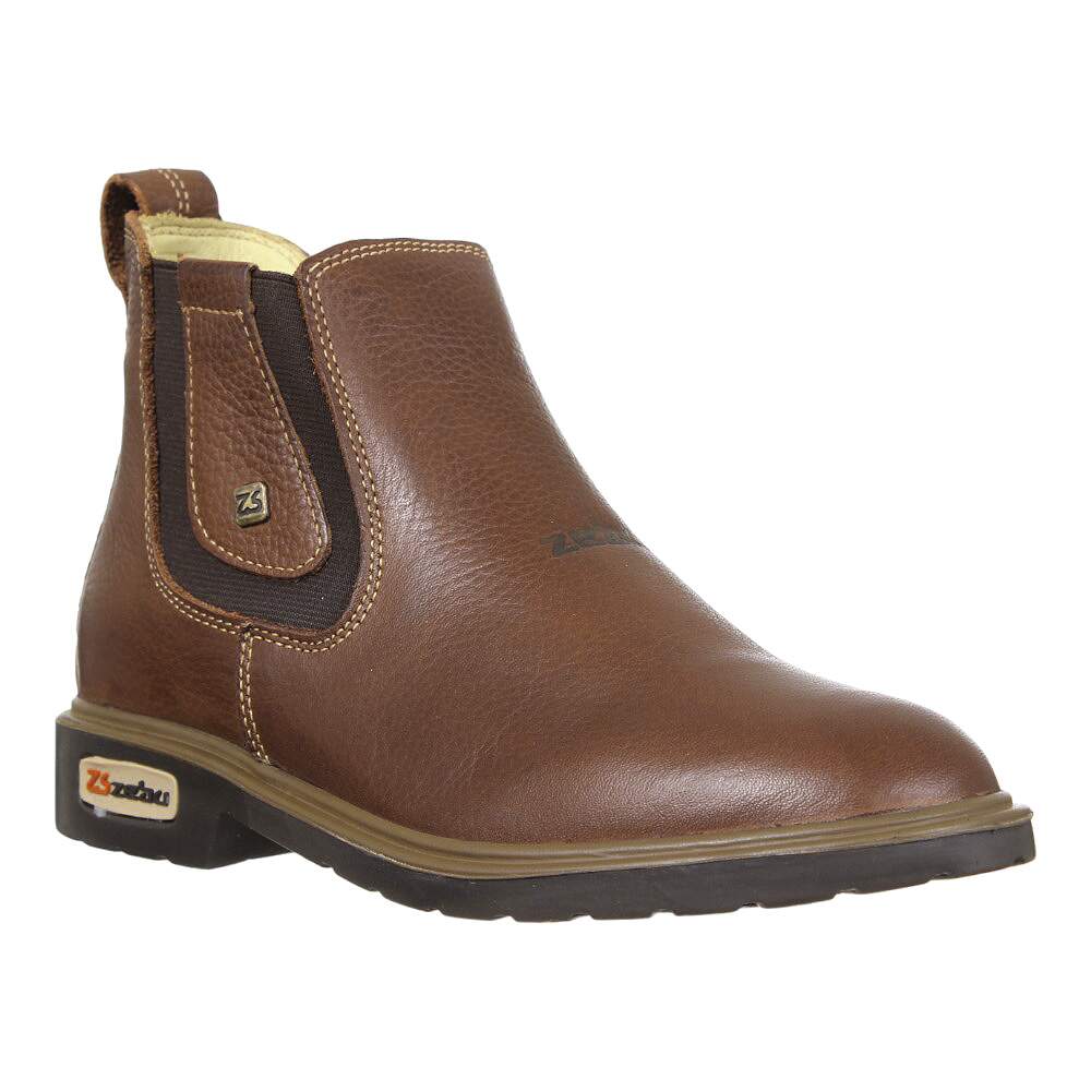 Botina Unissex Bico Redondo Whisky Zebu 36660 - Rodeo West