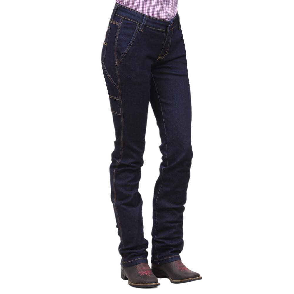 Calça Jeans Feminina Carpinteira Azul Cowboy Winner 36294 - Rodeo West