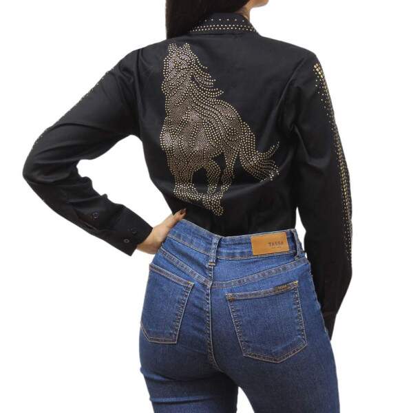 Camisete Feminina com Pedraria Os Vaqueiros 36733