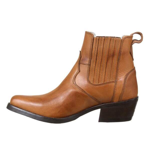 Bota Texana Masculina Cano Curto Bico Fino Caramelo Cow Way 36924