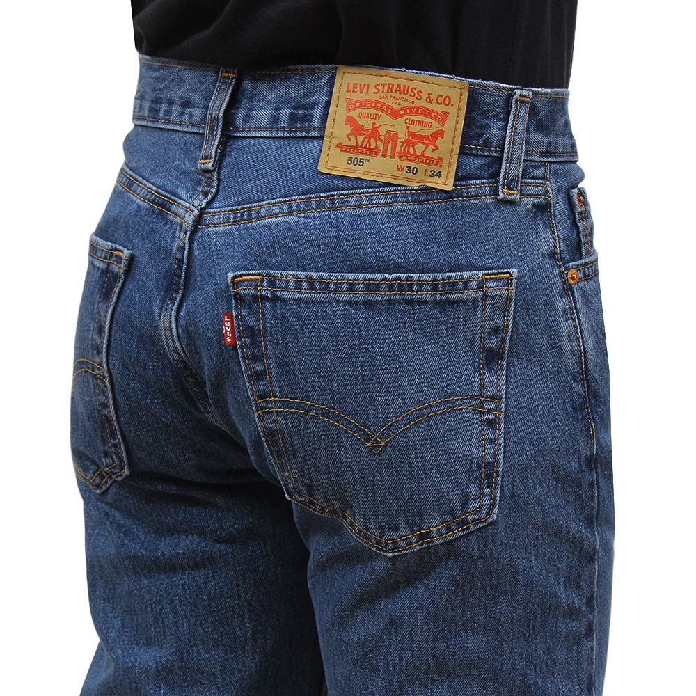 Celana Jeans Levis 505 Regular Fit Caracteristicas Calça Jeans