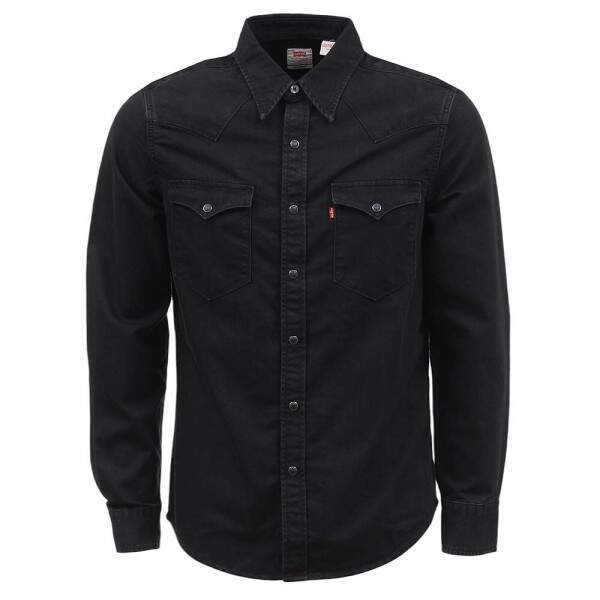 Camisa Masculina Manga Longa Preta Levi's 37022