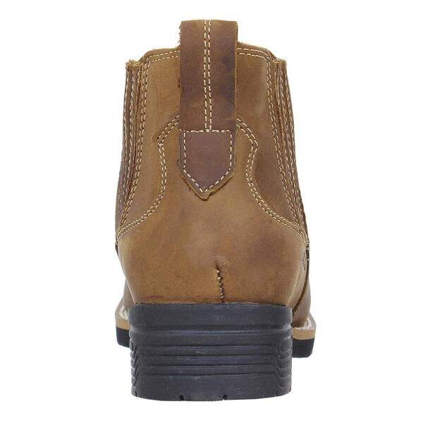 Botina Feminina Couro Marrom Zebu 28330