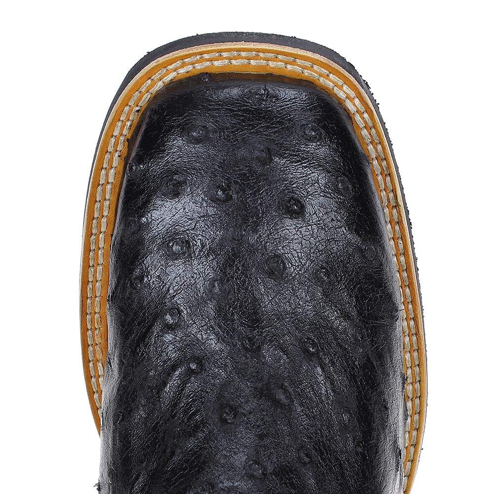 Bota Masculina Preta Exótica Avestruz Classic 17802 - Rodeo West